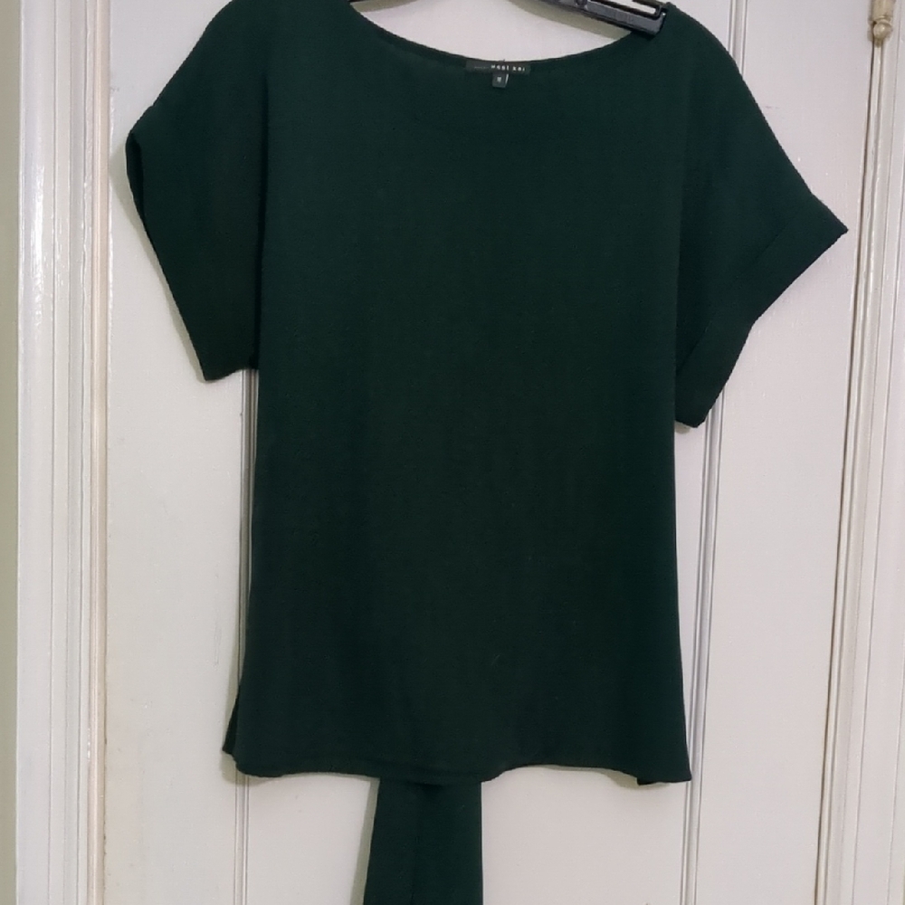 Green Dolman Sleeve Blouse